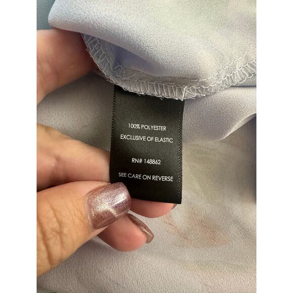 Torrid Georgette Smocked Hem Top 2 2X Purple Fairy Whimsigoth - Picture 8 of 9